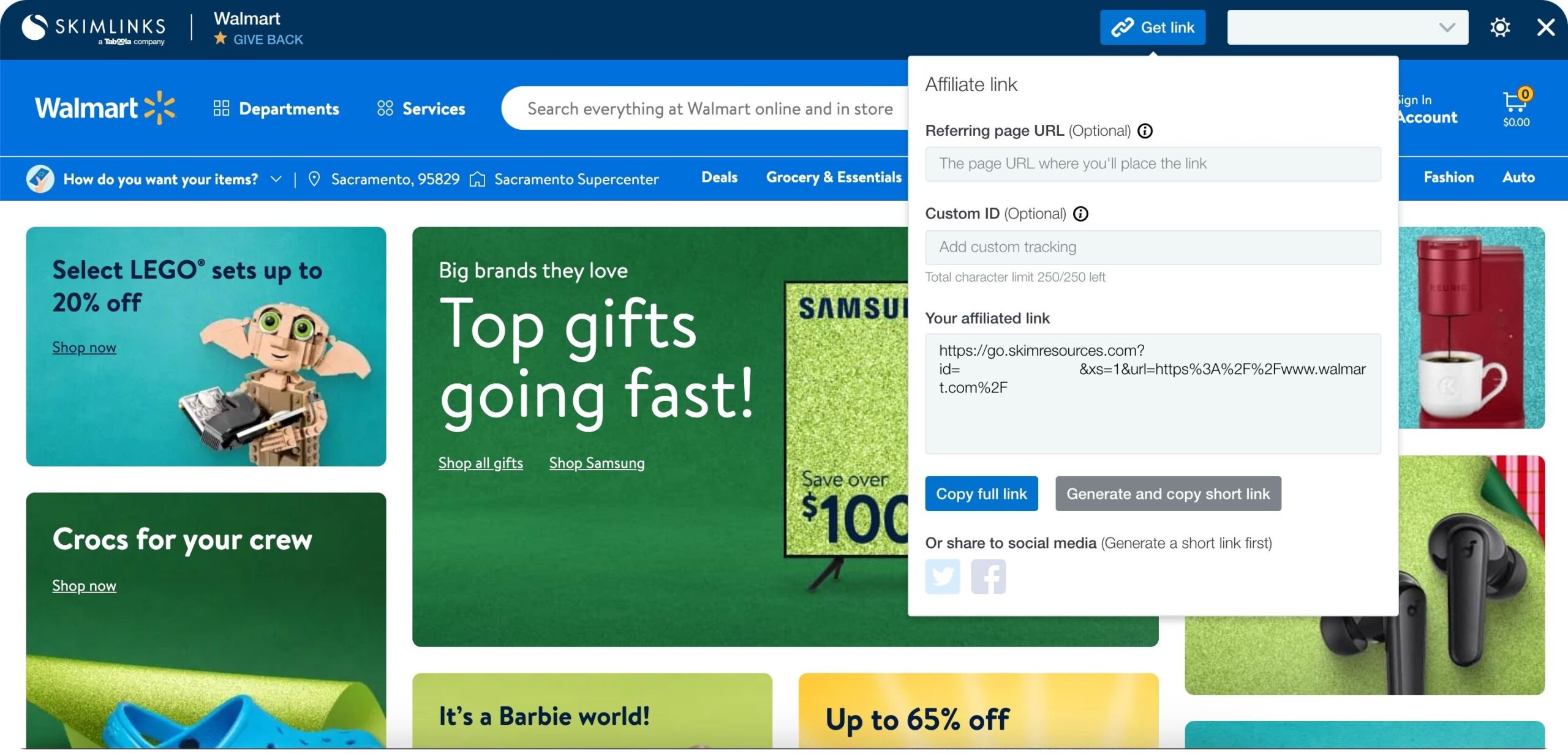 walmart affiliate program on skimlinks