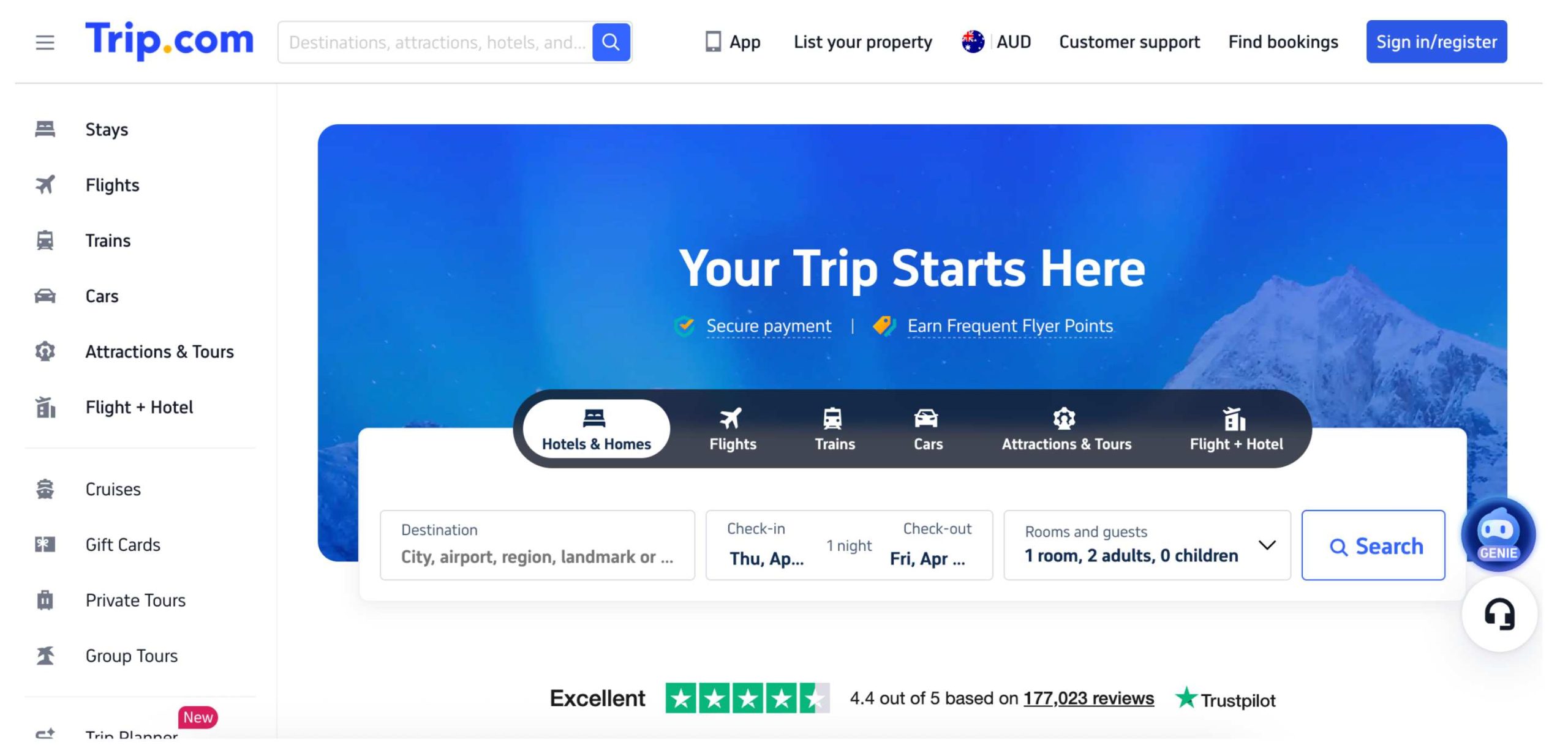 trip.com affiliate program on skimlinks